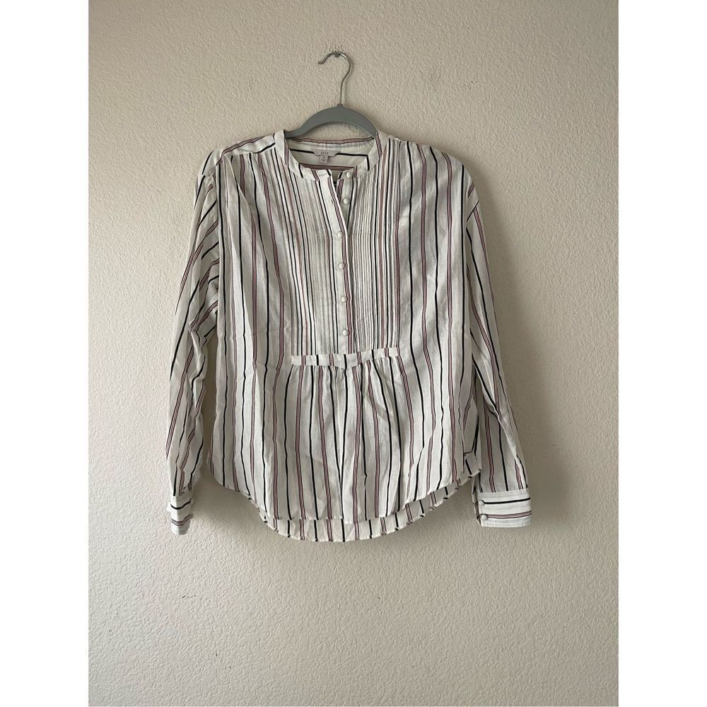 Joie Henley cotton long sleeve striped womens blouse size‎ xs
